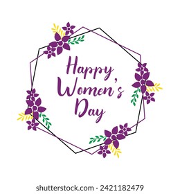 International Women's Day template for cards, advertising, banners, leaflets, social media posts, and flyers.template vector eps