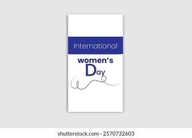 International Women's Day template design