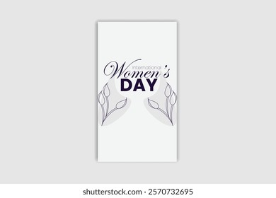 International Women's Day template design