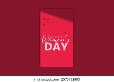 International Women's Day template design