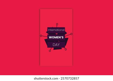 International Women's Day template design