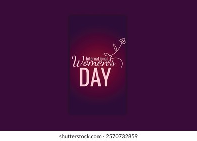 International Women's Day template design