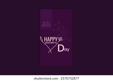 International Women's Day template design