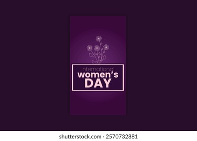 International Women's Day template design
