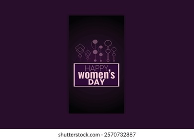 International Women's Day template design