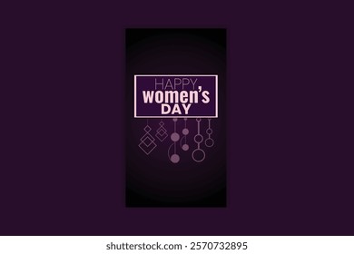 International Women's Day template design