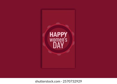International Women's Day template design
