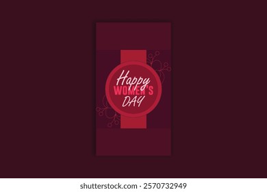 International Women's Day template design