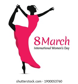 International women's day theme. Vector illustration. flat design. Vector concept of the female empowerment movement.
