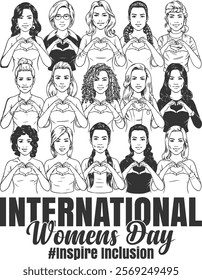 
International Women's Day T-shirt, 8 March T-shirt, 8 March Gift, Strong Women's Shirt, Women's Team T-shirt, Feminist Shirt, Gifts For Women, Inspire Inclusion Shirt, Women Empowerment Shirt