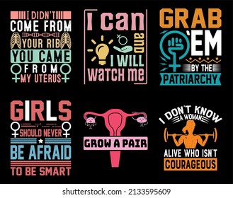 International Women's Day T-shirt Design Bundle Collection