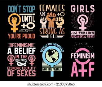 International Women's Day T-shirt Design Bundle Collection