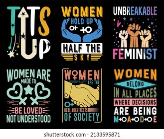 International Women's Day T-shirt Design Bundle Collection