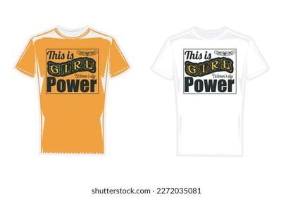 International Women's Day TShirt Design