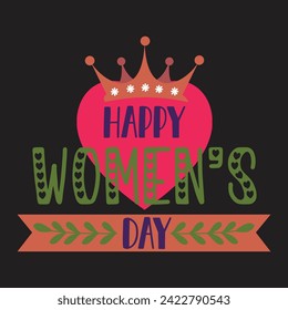 International women's day t-shirt design