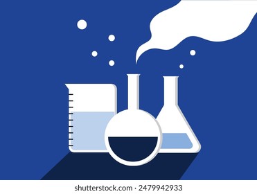 International Women's Day. Vector about science.