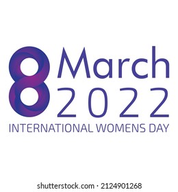 Internationales Frauentag-Vektorhintergrund Bild 2022. Der Weltfrauentag 2022 bricht das Bias-Vektorposter. Broschüre. Flyer. Hintergrund. Grafiken. 8. März. Frauentag-Marketingkampagne 