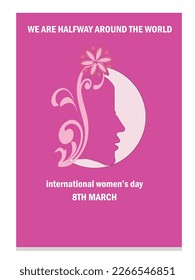International women's day vector background