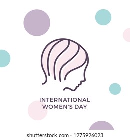 international women's day vector banner illustration
