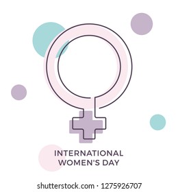 international women's day vector banner illustration