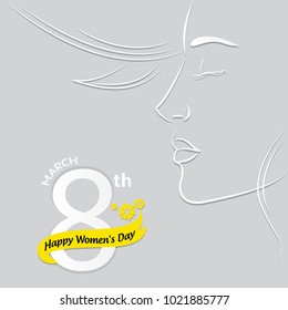 International Women's day vector illustration for March 8th. Creative women concept for posters, banners, greetings, print, brochures and backgrounds.