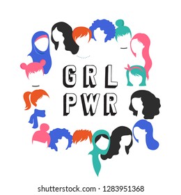 International Women's Day. Vector illustration, card, poster, flyer and banner.