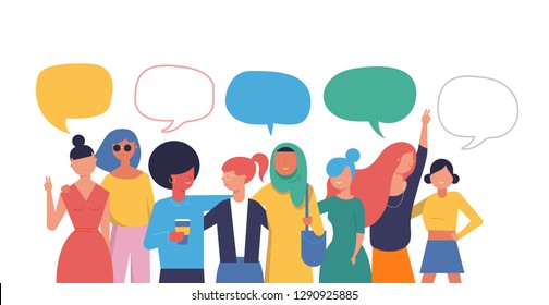 International Women's Day. Vector illustration, card, poster, flyer and banner.