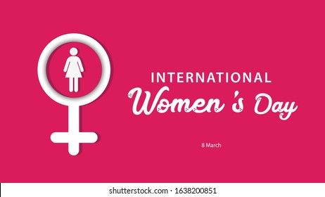 International Women's Day. Vector illustration background