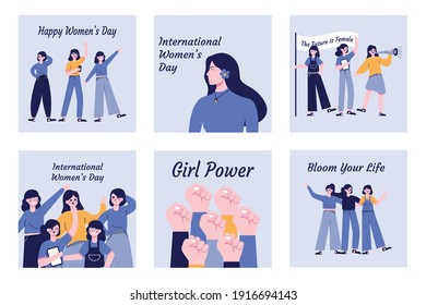 International women's day vector illustration