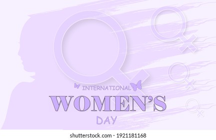 International Women's Day vector illustration march 8.