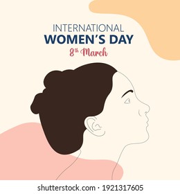 International women's day vector illustration.