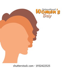 International Women's Day vector illustration march 8.