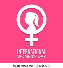 International women's day vector illustration. Suitable for Poster, Banners, campaign and greeting card.