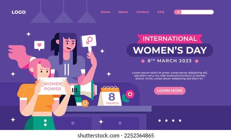 International Women's Day vector illustration. March 8.