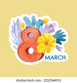 International Women's Day vector illustration. March 8.