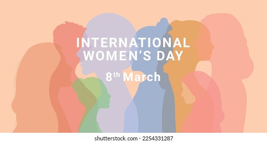 International women's day vector illustration.