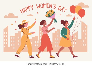 International Women's Day Vector Illustration