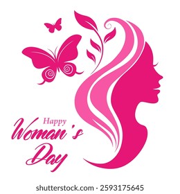  International Women's Day Vector illustration of diverse cartoon women
