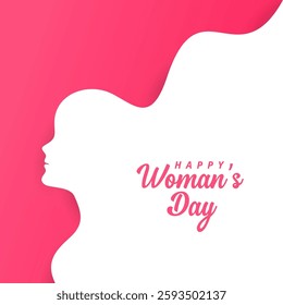 International Women's Day Vector illustration of diverse cartoon women