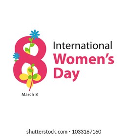 International Women's Day Vector Template Design