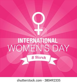 International Womens day Vector Template