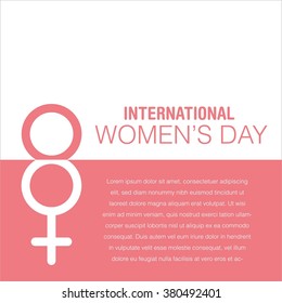 International Womens day Vector Template