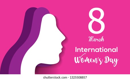 International Women's Day. Vector templates with women for card, poster, flyer and other users