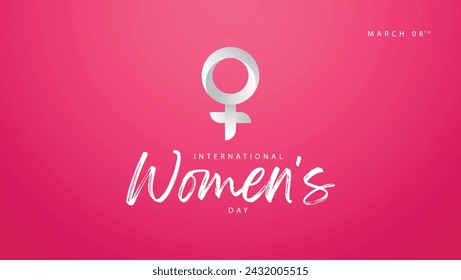 International women's day. Woman symbol vector illustration. Suitable for banners, web, social media etc