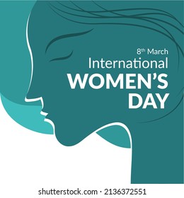 International Women's Day - Women Face Illustration