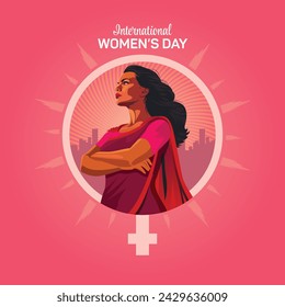 International Women's Day Women Looks Superhero