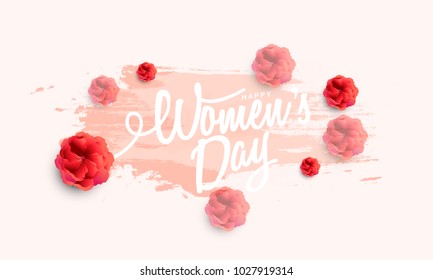 International Womens Day,Sale Banner or Sale Poster Background.