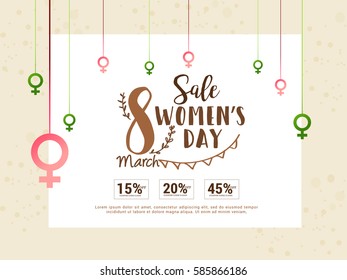 International Womens Day,Sale Banner or Sale header Background.