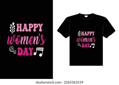 International Women's stickers lettering typography t-shirt design