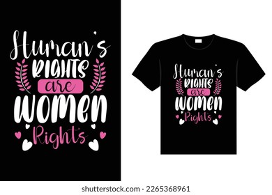 International Women's stickers lettering typography t-shirt design
